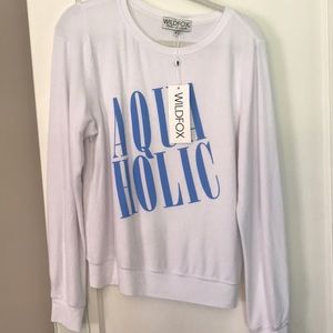 Wildfox Aqua holic sweatshirt
